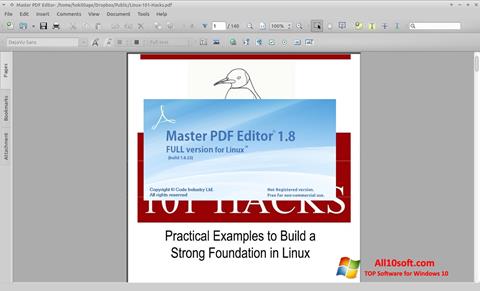 Zrzut ekranu Master PDF Editor na Windows 10