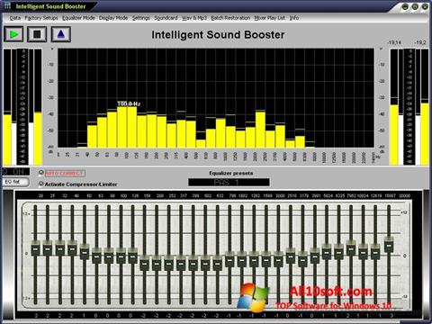 Zrzut ekranu Sound Booster na Windows 10