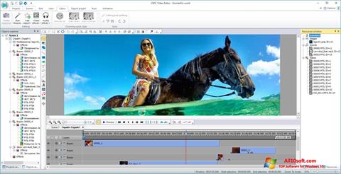 Zrzut ekranu VSDC Free Video Editor na Windows 10