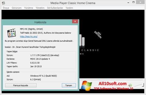 Zrzut ekranu K-Lite Codec Pack na Windows 10