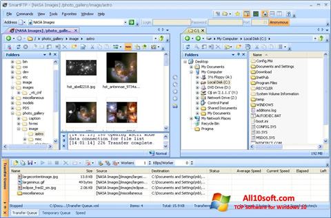 Zrzut ekranu SmartFTP na Windows 10