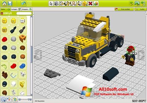 Zrzut ekranu LEGO Digital Designer na Windows 10