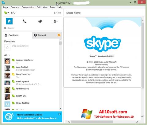Zrzut ekranu Skype Setup Full na Windows 10