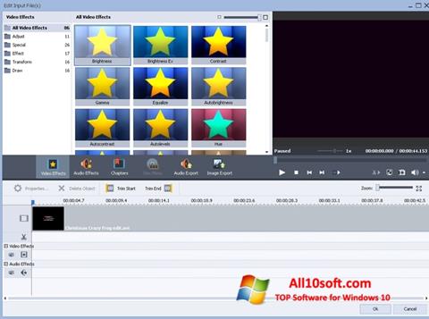 Zrzut ekranu AVS Video Converter na Windows 10