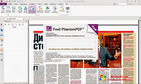 Zrzut ekranu Foxit Phantom na Windows 10