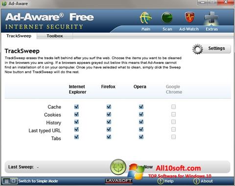 Zrzut ekranu Ad-Aware na Windows 10