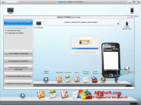 Zrzut ekranu Samsung PC Studio na Windows 10