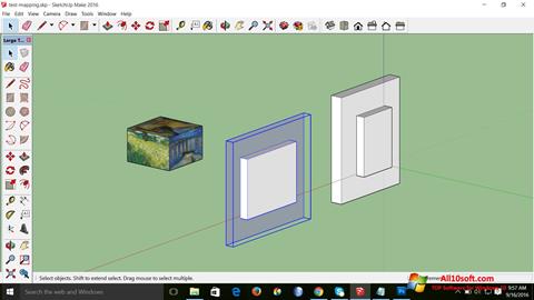 Zrzut ekranu SketchUp Make na Windows 10