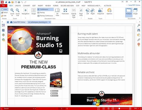 Zrzut ekranu Soda PDF na Windows 10