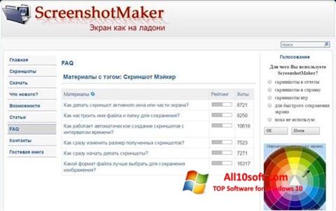 Zrzut ekranu ScreenshotMaker na Windows 10