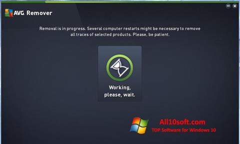 Zrzut ekranu AVG Remover na Windows 10