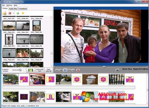 Zrzut ekranu Bolide Slideshow Creator na Windows 10