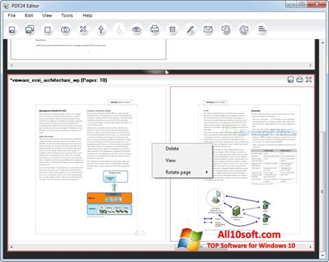 Zrzut ekranu PDF24 Creator na Windows 10