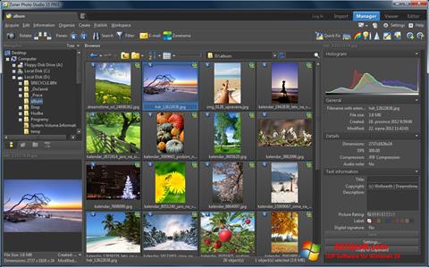 Zrzut ekranu Zoner Photo Studio na Windows 10