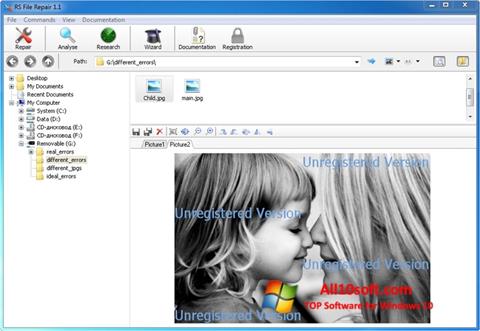 Zrzut ekranu File Repair na Windows 10