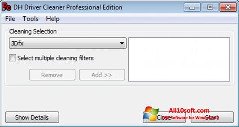 Zrzut ekranu Driver Cleaner na Windows 10