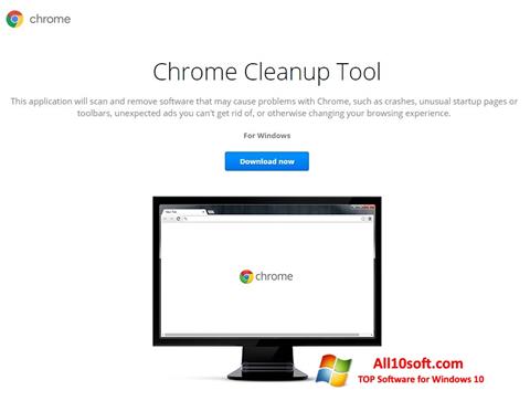 Zrzut ekranu Chrome Cleanup Tool na Windows 10