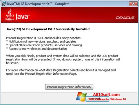 Zrzut ekranu Java na Windows 10