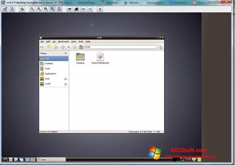 Zrzut ekranu TightVNC na Windows 10