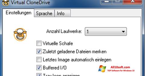 Zrzut ekranu Virtual CloneDrive na Windows 10