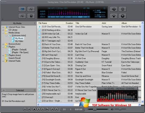 Zrzut ekranu JetAudio na Windows 10