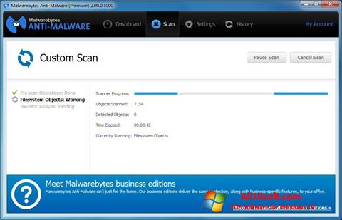Zrzut ekranu Malwarebytes Anti-Malware Free na Windows 10