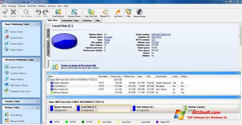 Zrzut ekranu Paragon Hard Disk Manager na Windows 10