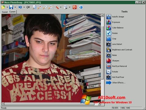 Zrzut ekranu Nero PhotoSnap na Windows 10