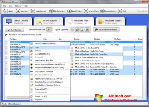 Zrzut ekranu Duplicate Cleaner na Windows 10