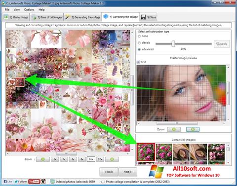 Zrzut ekranu Photo Collage Maker na Windows 10
