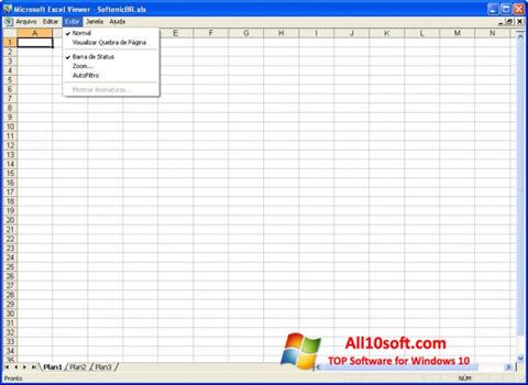 Zrzut ekranu Excel Viewer na Windows 10