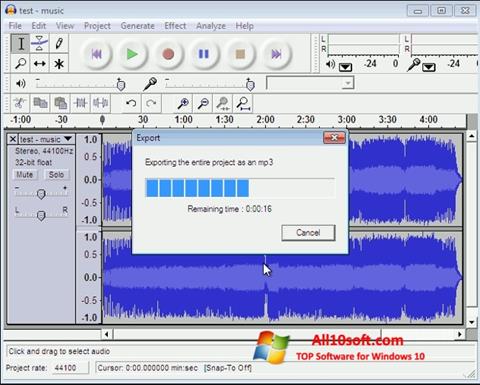 Zrzut ekranu Lame MP3 Encoder na Windows 10