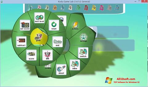 Zrzut ekranu Kodu Game Lab na Windows 10