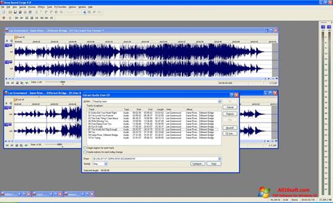 Zrzut ekranu Sound Forge na Windows 10
