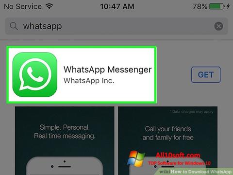 Zrzut ekranu WhatsApp na Windows 10
