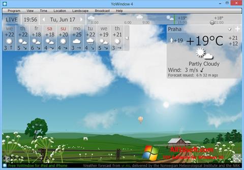 Zrzut ekranu YoWindow na Windows 10