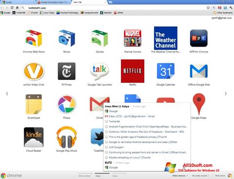Zrzut ekranu Google Chrome Offline Installer na Windows 10