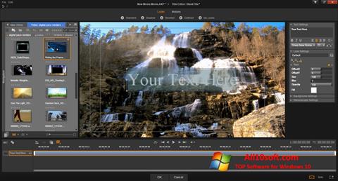 Zrzut ekranu Pinnacle Studio na Windows 10