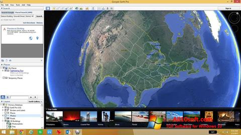 Zrzut ekranu Google Earth Pro na Windows 10