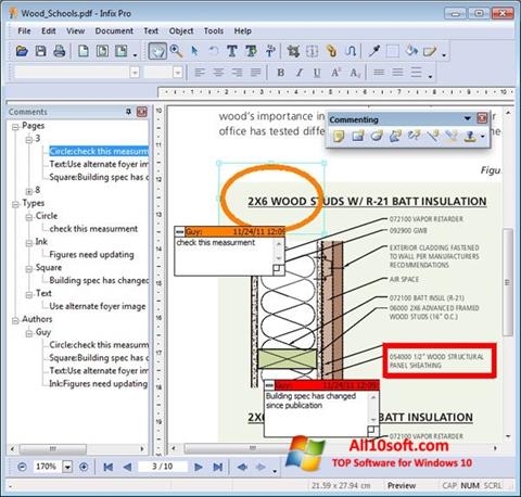 Zrzut ekranu Infix PDF Editor na Windows 10