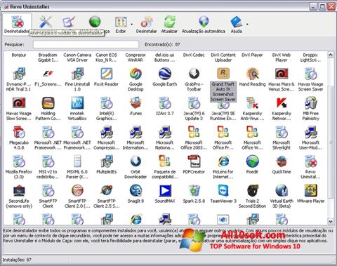 Zrzut ekranu Revo Uninstaller Pro na Windows 10
