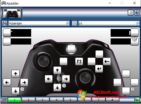 Zrzut ekranu Xpadder na Windows 10
