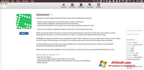 Zrzut ekranu Greenshot na Windows 10