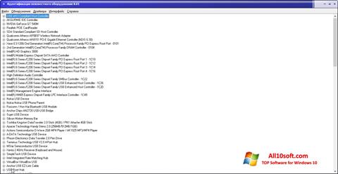 Zrzut ekranu Unknown Device Identifier na Windows 10