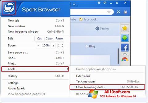Zrzut ekranu Spark na Windows 10