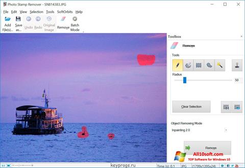 Zrzut ekranu Photo Stamp Remover na Windows 10