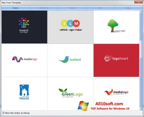 Zrzut ekranu Sothink Logo Maker na Windows 10