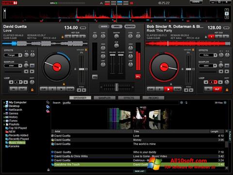 Zrzut ekranu Virtual DJ Pro na Windows 10