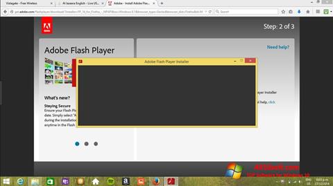 Zrzut ekranu Adobe Flash Player na Windows 10