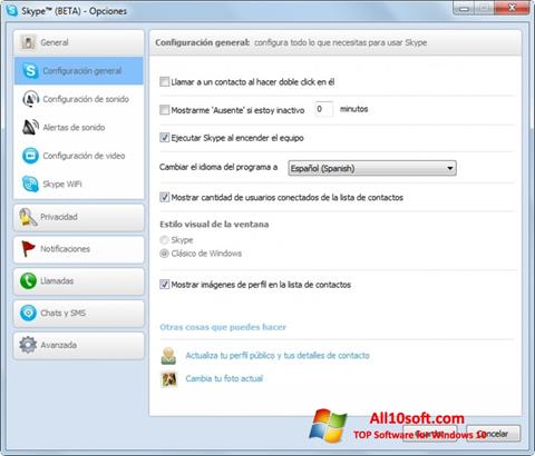 Zrzut ekranu Skype Beta na Windows 10